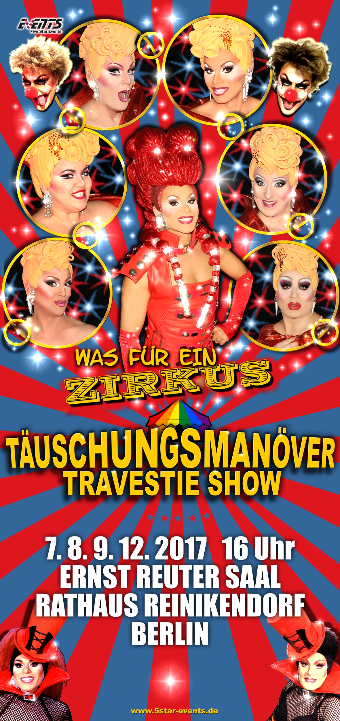 Täuschungsmanöver Travestie-Show, Was für ein Zirkus! in Berlin